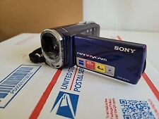 BLUE Sony Handycam DCR-SX44 4GB 60x Zoom Camcorder  No Charger 1 Batt. See Picts for sale  Shipping to South Africa