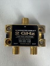 Divisor de señal de TV de ultra alto rendimiento Monster Cable 5 MHz - 2 GHz 2 vías NUEVO segunda mano  Embacar hacia Mexico