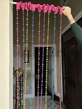 Beaded Window Curtain WALL DECOR Handmade Multi Color Beads 4 Pcs Available for sale  Shipping to South Africa