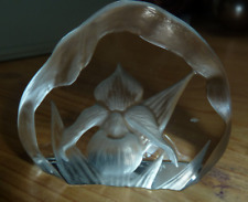 Vintage iris paperweight for sale  KING'S LYNN