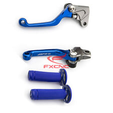 CNC Dirt Bike Brake Clutch Levers For Yamaha WR250F 2017 2018 2019 2020 Blue for sale  Shipping to South Africa