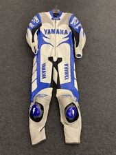 Used, Giudici Yamaha Mens 1 Piece Motorcycle Leather Suit - White/Blue - UK 42 / EU 52 for sale  Shipping to South Africa