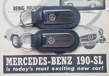 Two Genuine Mercedes-benz Keyring Keychain Keyfob E230 190E E350 S350 Mercedes  for sale  Shipping to South Africa