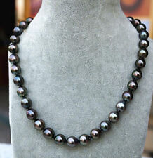 Collar de joyería de perlas naturales negro tahitiano genuino de 8-9 mm 18-36" PN1772, usado segunda mano  Embacar hacia Argentina