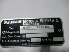 Nameplate bmw 2800 for sale  Shipping to Ireland