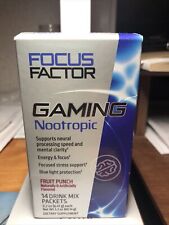 Focus Factor Gaming Nootropic 14 Drink Mix Packets Fruit Punch 0.2 oz for sale  Shipping to South Africa