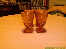 Footed amber wine for sale  Lapeer