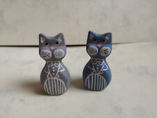 Kleine katzenfiguren blau gebraucht kaufen  Nidderau