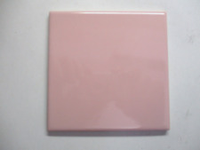 Atco EE. UU. 4-3/8" cuadrado Azulejos de pared de cerámica rosa pastel brillante década de 1950 retro vintage segunda mano  Embacar hacia Argentina