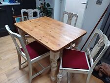 Table chairs solid for sale  UK