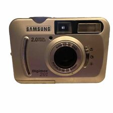 Samsung Digimax 201 2.0 MP Built On Flash Silver Digital Camera Tested Working, used for sale  Shipping to South Africa