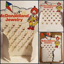 Expositor de mostrador de joyas McDonaldland 1979 con 30 anillos, caja y pancarta originales nuevo en stock segunda mano  Embacar hacia Argentina