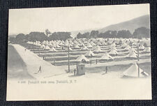 Usado, Cartão postal antigo pico habilidade acampamento estadual Nova York NY não usado - tendas militares comprar usado  Enviando para Brazil