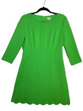 Vestido feminino Cremieux verde manga 3/4 gola barco recortado linha A 8 comprar usado  Enviando para Brazil