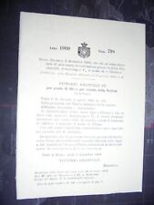 Regio decreto del usato  Catania