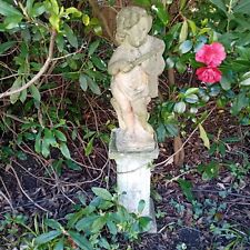 Garden plinth cherub for sale  WEYBRIDGE