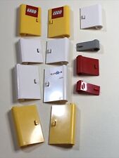 Lot Lego Swing Door Yellow White Red 1x3x4 Top & Bottom Hinge 58380 58381 for sale  Shipping to South Africa