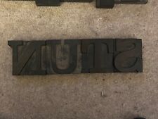 Letterpress blocks wooden for sale  CIRENCESTER