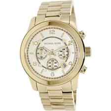 Relógio cronógrafo Michael Kors masculino dourado tamanho grande passarela MK8077 US$ 230 raro, usado comprar usado  Enviando para Brazil