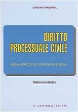 Diritto processuale civile. usato  Roma