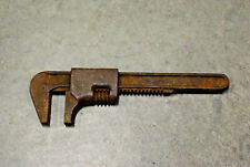 Antique Adjustable Monkey Wrench Square Bottom Model 3 Old Rusty for Restoration for sale  Amelia