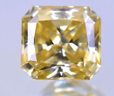 Diamante cultivado en laboratorio 2,55 quilates amarillo intenso CVD, Asscher, Clarity VVS1 - certificado segunda mano  Embacar hacia Mexico