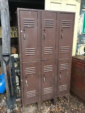 Used, Locker Cabinet Wardrobe 3 large compartments Metal Industrial Changing Storage for sale  Mount Holly Springs