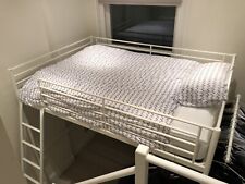 Full Size Double Loft Bed with Mattress, used for sale  LONDON