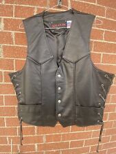 Gilet biker pelle usato  Torino