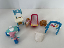 Silla alta Fisher-Price Loving Family 1993 triciclo para bebé asiento de peluche, usado segunda mano  Embacar hacia Argentina