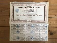 Hotel miramar cannes d'occasion  Paris-