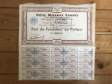 Hotel miramar cannes d'occasion  Expédié en Belgium