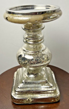 Suporte de vela Pottery Barn vidro mercúrio envelhecido médio 9" pilar comprar usado  Enviando para Brazil