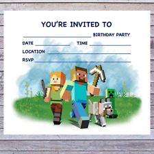 Minecraft birthday party for sale  LYDNEY