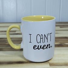 Caneca de café Love Your - I Can't Even cerâmica interior branco e amarelo 16 oz comprar usado  Enviando para Brazil