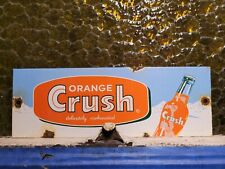 VINTAGE ORANGE CRUSH PORCELAIN SIGN COLA SODA POP DRINK BEVERAGE STORE OLD SIGN for sale  Shipping to South Africa