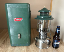 Vintage Coleman Lantern 220D 1948 Double Mantel w/Pyrex Globe & Case Very Nice ! for sale  Shipping to South Africa