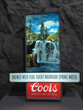 Old Vintage COORS Beer MOTION Light Up SIGN Moving Waterfall for sale  Shipping to Canada