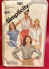Usado, Camisas para mujer Simplicity 5183; ©1981; talla L (40-42) XL (44 y 46) - corte segunda mano  Embacar hacia Argentina