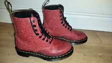 Red glitter martens for sale  POOLE