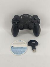 CONTROLADOR ANALÓGICO DE JUEGO DE PC INALÁMBRICO PHILIPS SGC2910BB/27 con dongle receptor USB segunda mano  Embacar hacia Argentina