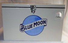 Usado, Logotipo de cerveja Blue Moon Ale metal praia piquenique festa bar homem caverna ela derrama refrigerador comprar usado  Enviando para Brazil