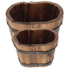 Wooden planter barrels for sale  Shipping to Ireland
