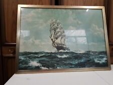 framed ship print for sale  STALYBRIDGE