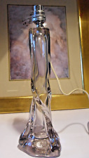 VINTAGE SCOTTISH STRATHEARN ART GLASS LAMP CLEAR TWISTED GLASS BASE GT CONDITION, used for sale  Shipping to South Africa