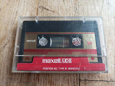 1x MAXELL UDII 60 TYPE II CHROME BLANK AUDIO CASSETTE BLANK TAPE USED 1985 for sale  Shipping to South Africa