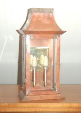 COPPER LANTERN FARMHOUSE Electric Lamp Sconce Wall Fixture Brass Handmade Porch for sale  Shipping to South Africa