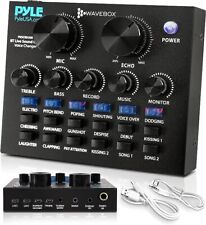 (Bluetooth) Pyle WaveBox PKSCRD208 Audio Podcast Mezclador Tarjeta de Sonido Cambiador de Voz segunda mano  Embacar hacia Argentina