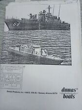 Dumas model boat for sale  LIVERPOOL