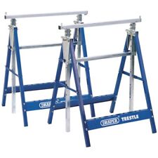 Draper 54053 Telescopic Folding 250kg Metal Trestle Cutting Horse Stand Bench, used for sale  Shipping to South Africa
